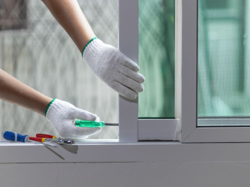 Installation of aluminium windows, Installation of aluminium windows